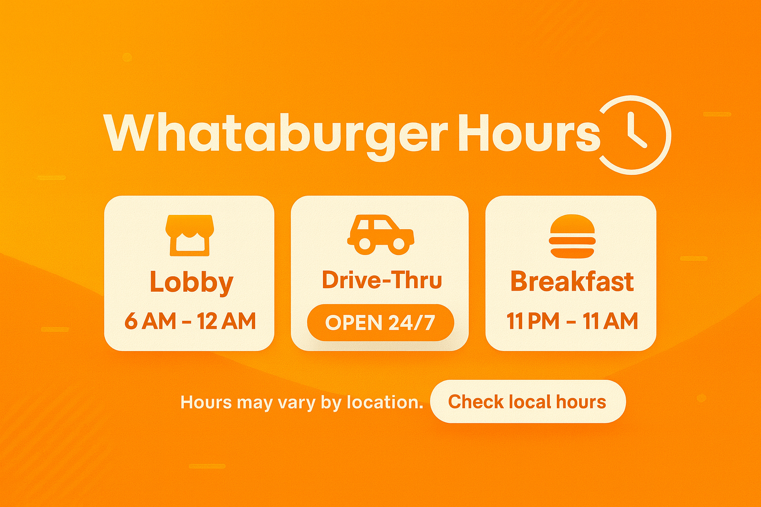 Whataburger Hours