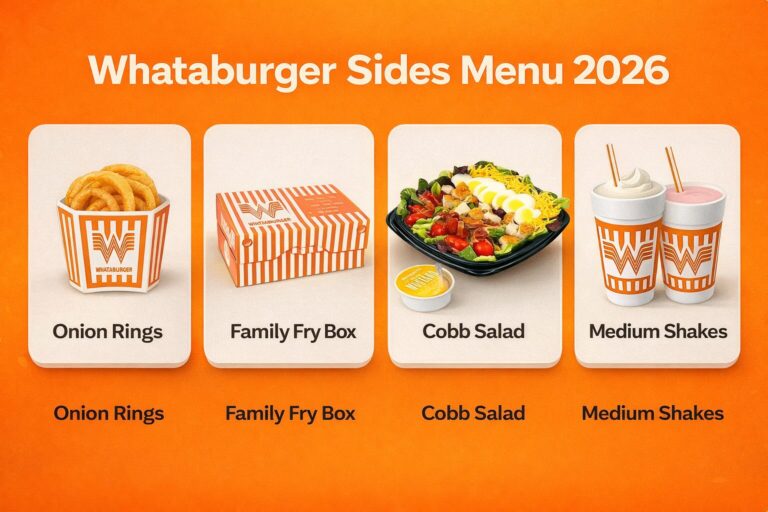 Whataburger Sides Menu 2026