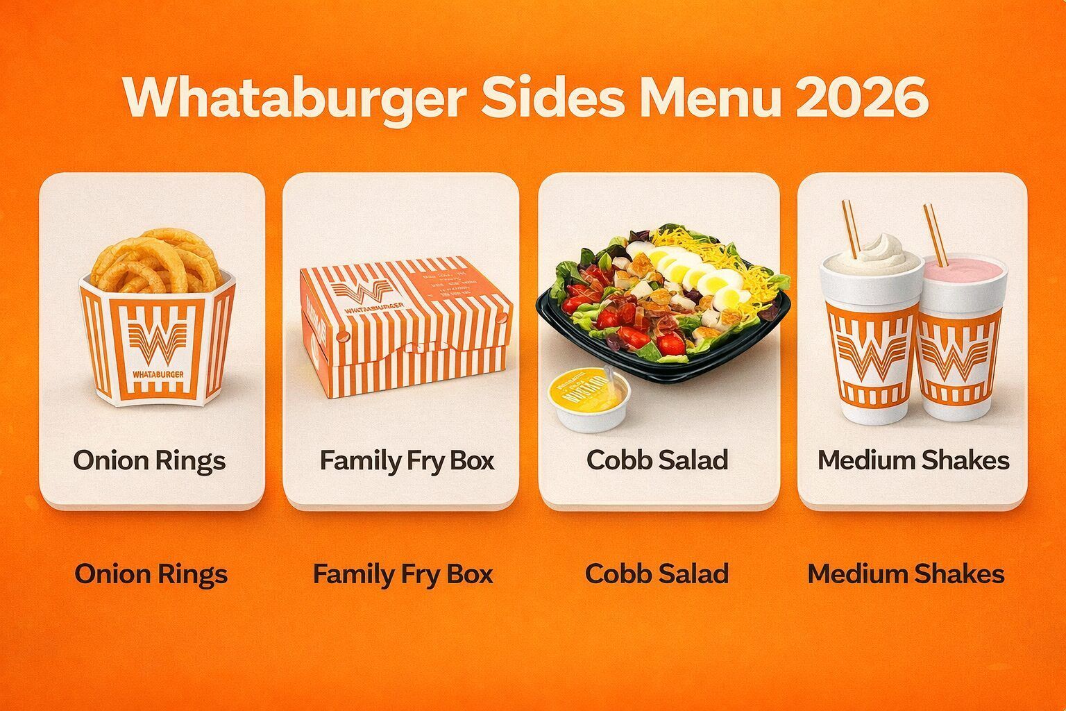 Whataburger Sides Menu with Prices & Calories (2026 Updated List)